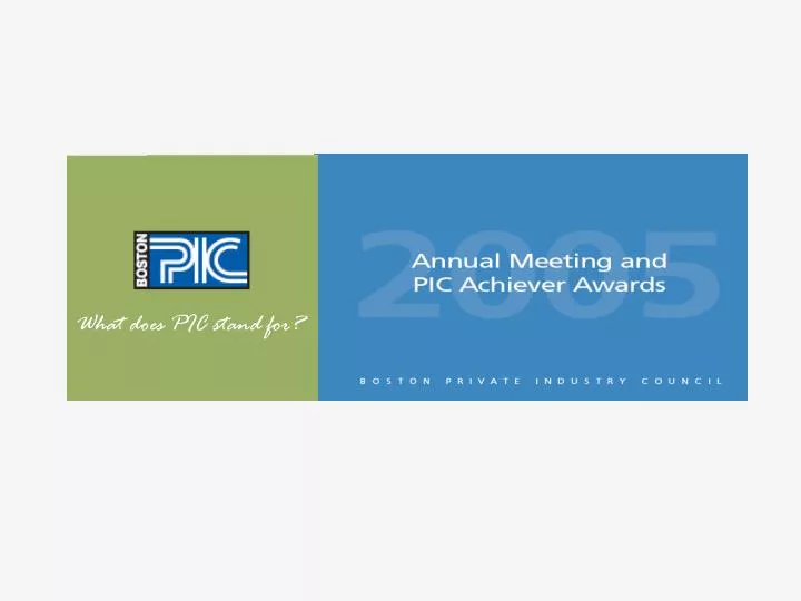 PPT What Does PIC Stand For PowerPoint Presentation Free Download 