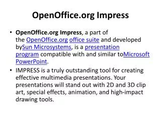 OpenOffice Impress