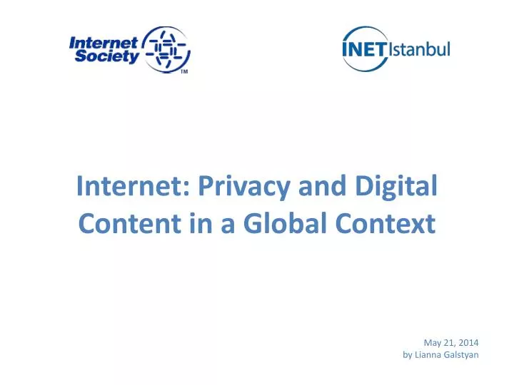 internet privacy and digital content in a global context