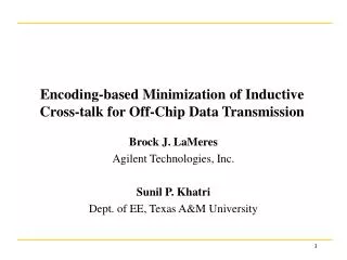 Encoding-based Minimization of Inductive Cross-talk for Off-Chip Data Transmission