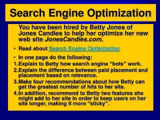 Search Engine Optimization