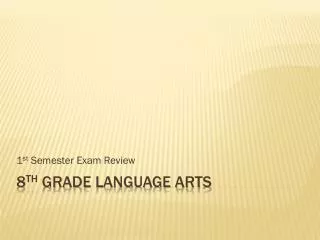 1 st semester exam review