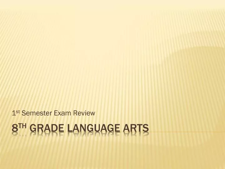 1 st semester exam review
