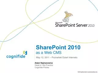 SharePoint 2010 as a Web CMS