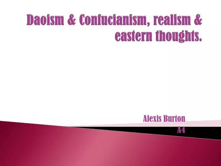 daoism confucianism realism eastern thoughts