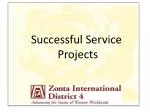 Successful Service Projects - slide 1