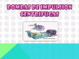 bombas de impulsion centrifugas