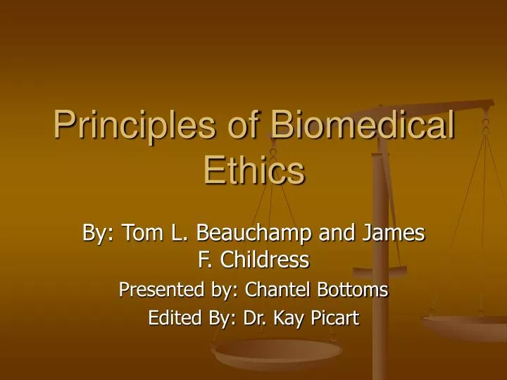principles of biomedical ethics