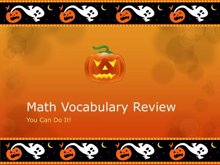 math vocabulary review