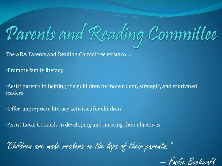 parents and reading committee