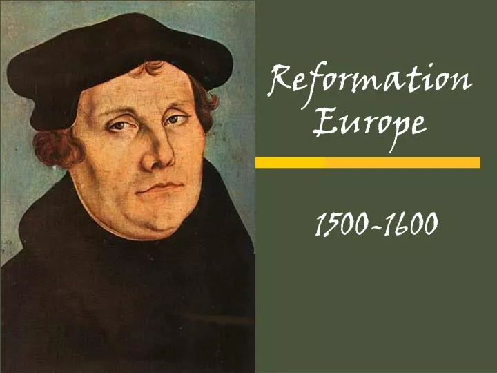 reformation europe