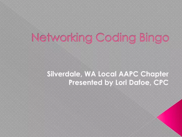 networking coding bingo