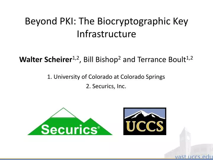 beyond pki the biocryptographic key infrastructure
