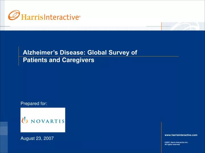 alzheimer s disease global survey of patients and caregivers