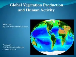 Global Vegetation Production and Human Activity