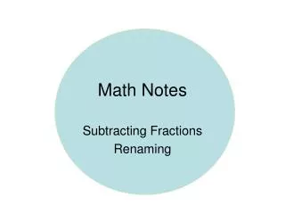 math notes