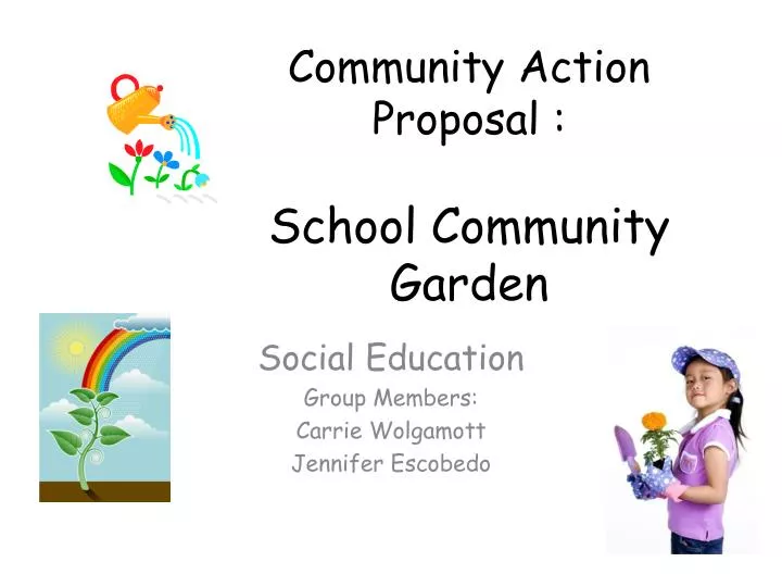 community action proposal school community garden