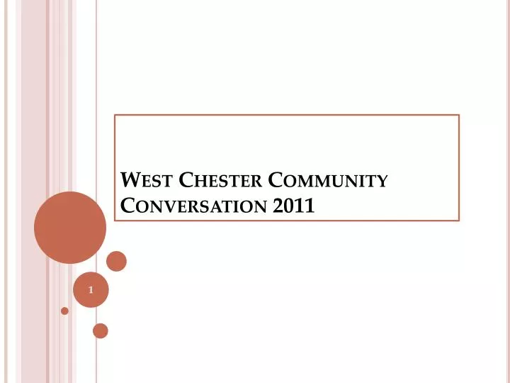 west chester community conversation 2011