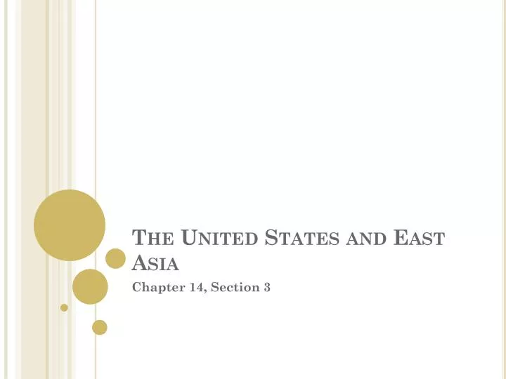 the united states and east asia