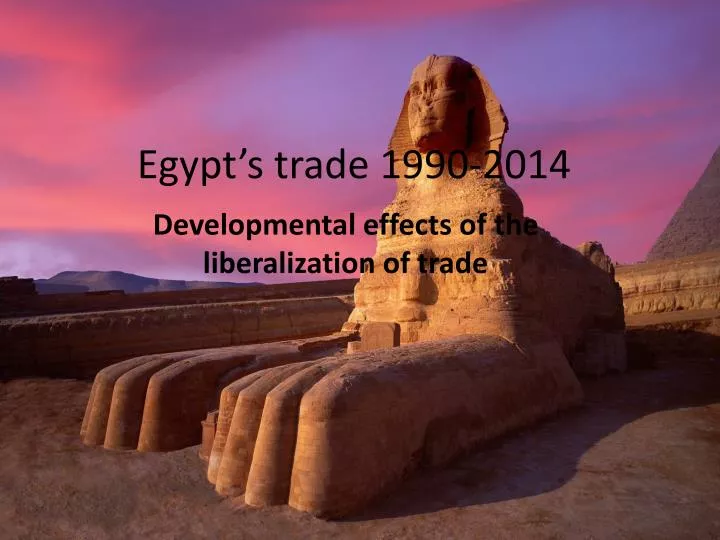 egypt s trade 1990 2014