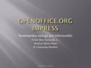 openoffice org impress