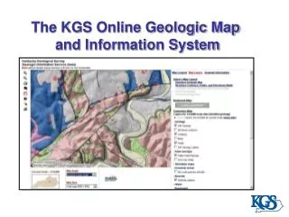 The KGS Online Geologic Map and Information System