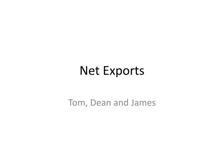 net exports
