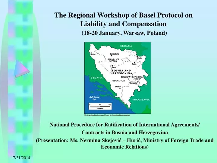 the regional workshop of basel protocol on liability and compensation 18 20 january warsaw poland