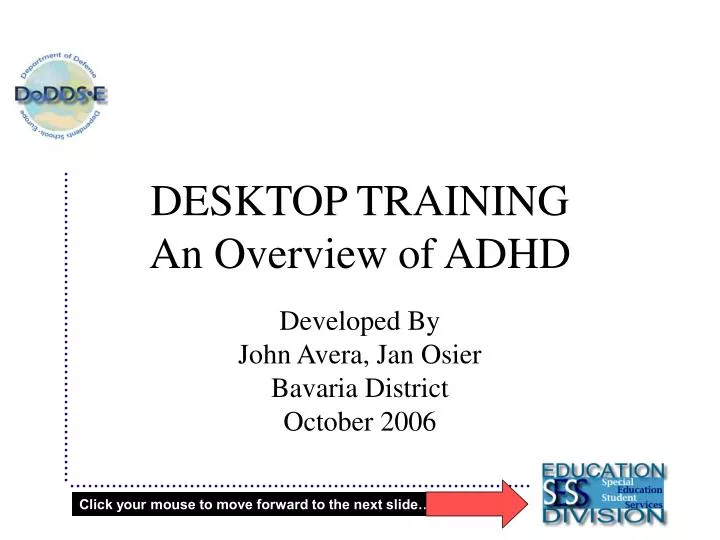 desktop training an overview of adhd