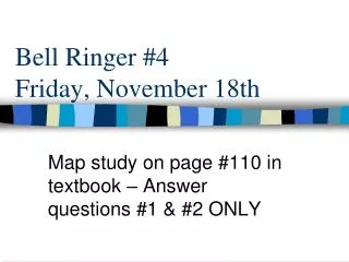 Bell Ringer #4 Friday , November 18th