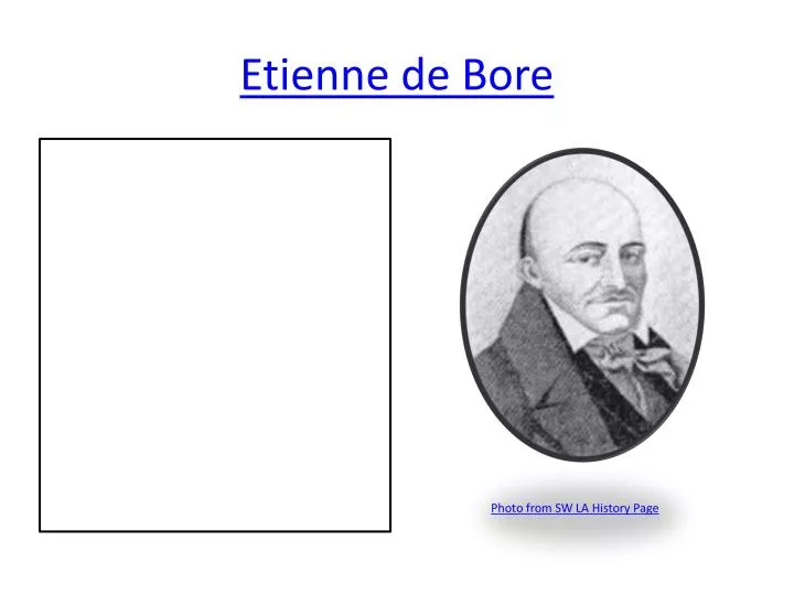 etienne de bore