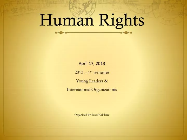 human rights