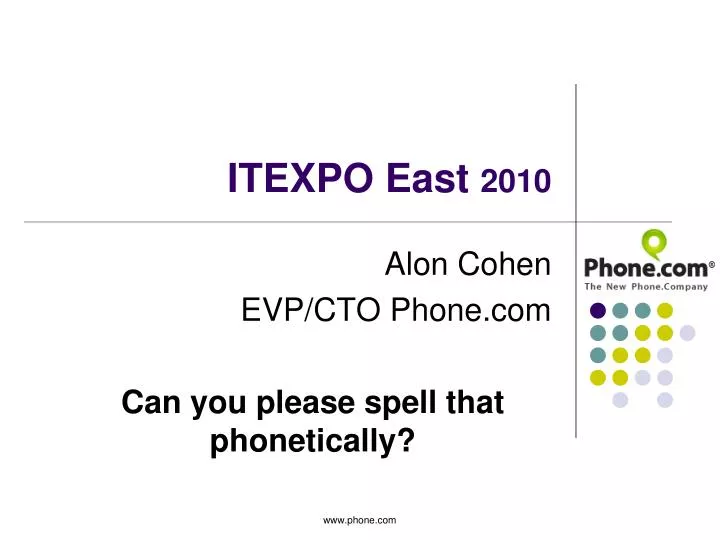 itexpo east 2010