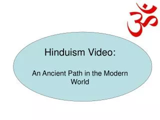 Hinduism Video: