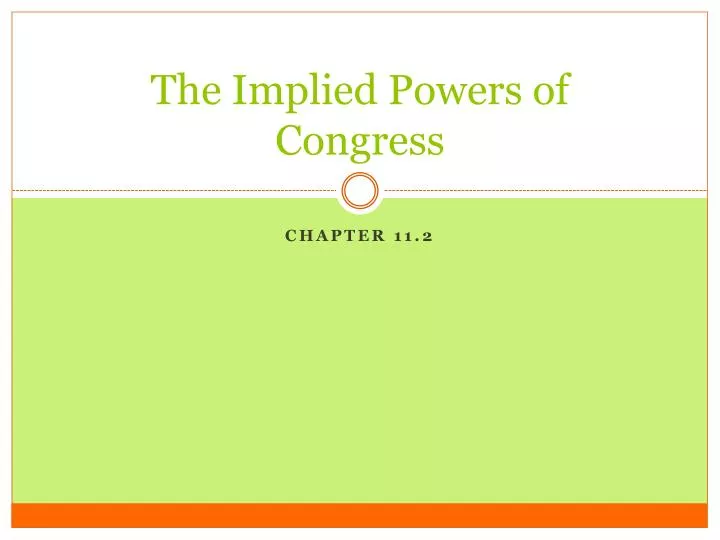 the implied powers of congress