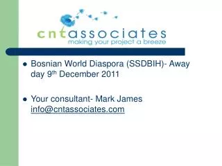 Bosnian World Diaspora (SSDBIH)- Away day 9 th December 2011