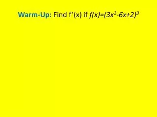 warm up find f x if f x 3x 2 6x 2 3