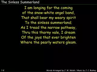 The Sinless Summerland