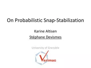 On Probabilistic Snap-Stabilization