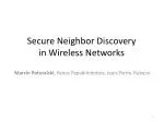 Secure Neighbor Discovery in Wireless Networks