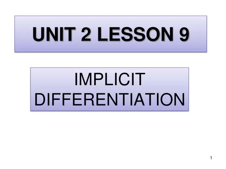 unit 2 lesson 9