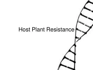 Host Plant Resistance