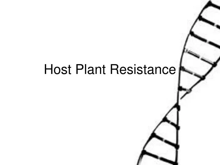 host plant resistance