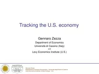 Tracking the U.S. economy