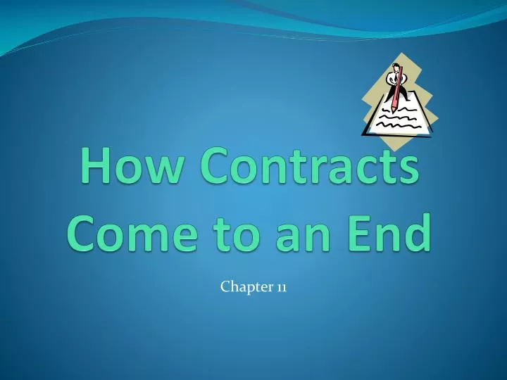 how contracts come to an end