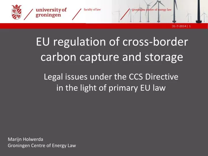eu regulation of cross border carbon capture and storage