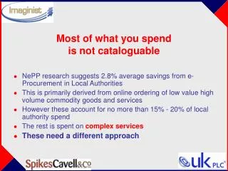 Most of what you spend is not cataloguable