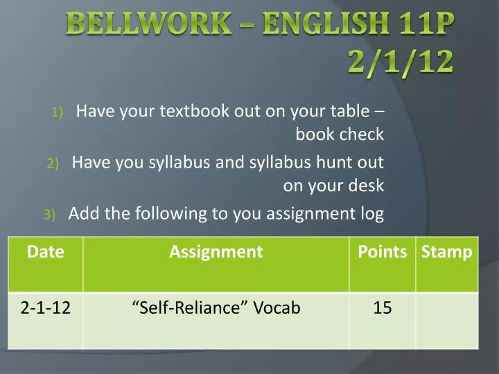 bellwork english 11p 2 1 12
