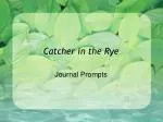 Catcher in the Rye - slide 1