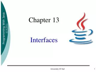 Chapter 13 Interfaces